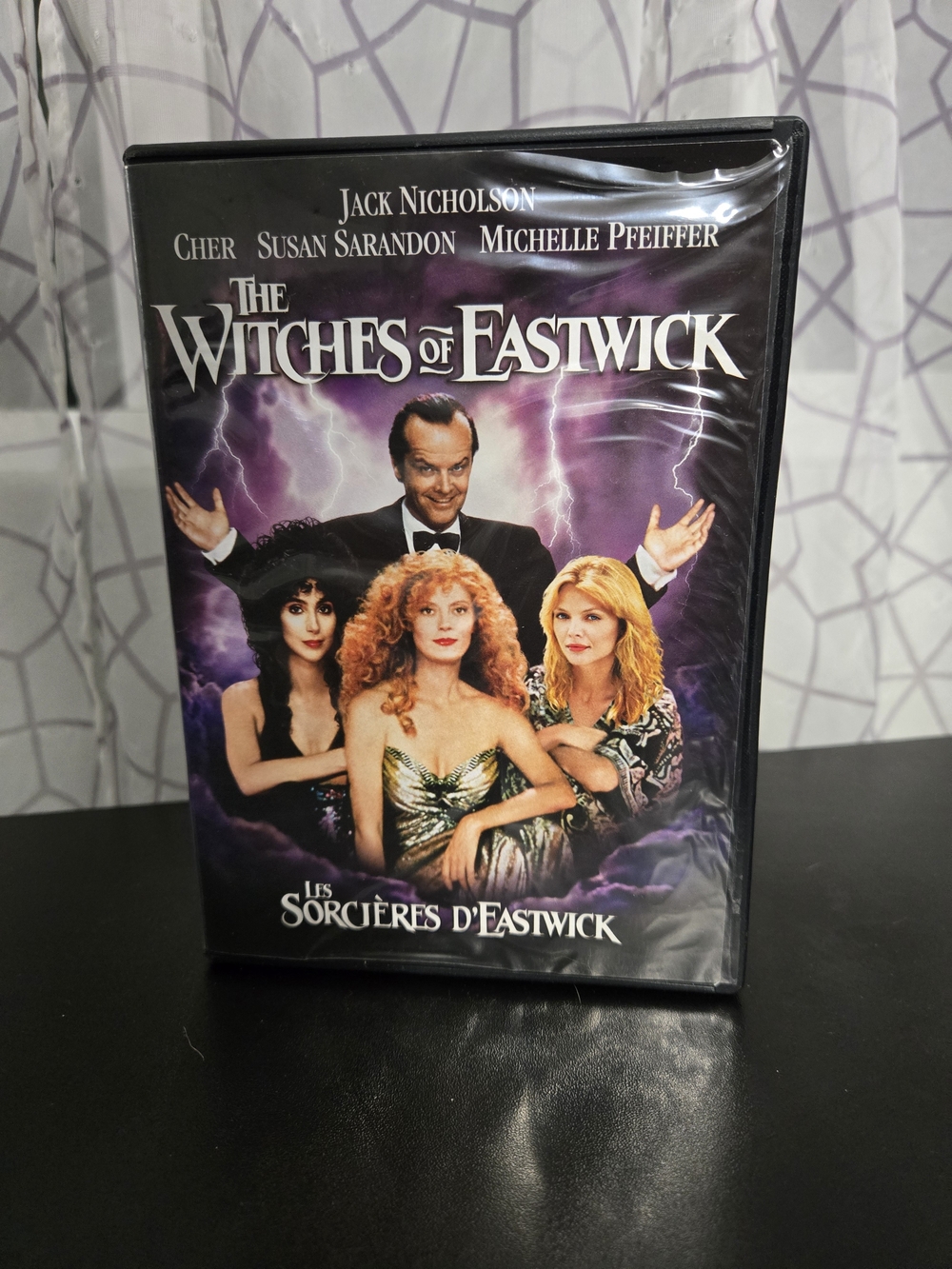 The Witches of Eastwick DVD — Purple Cover Artwork
